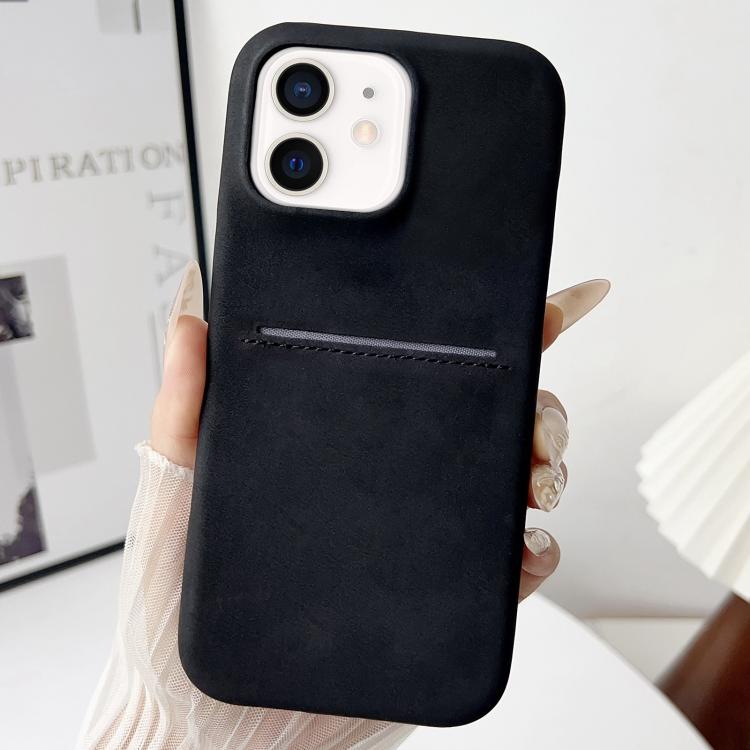 Skin Feel Sheepskin Card Slot Phone Case