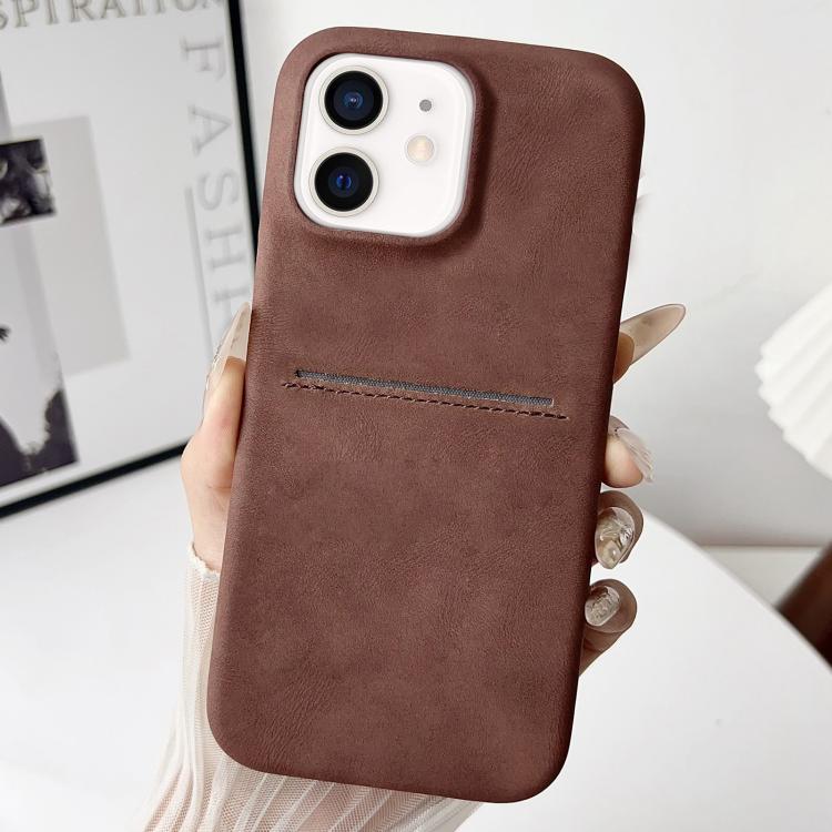 Skin Feel Sheepskin Card Slot Phone Case