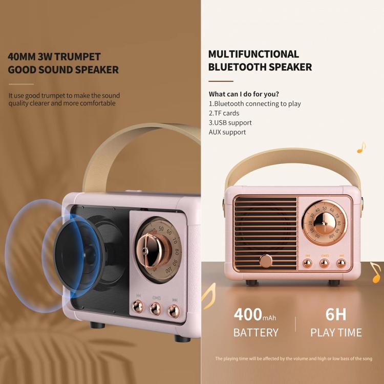 HM11 Retro Bluetooth Mini Wireless Smart Speaker