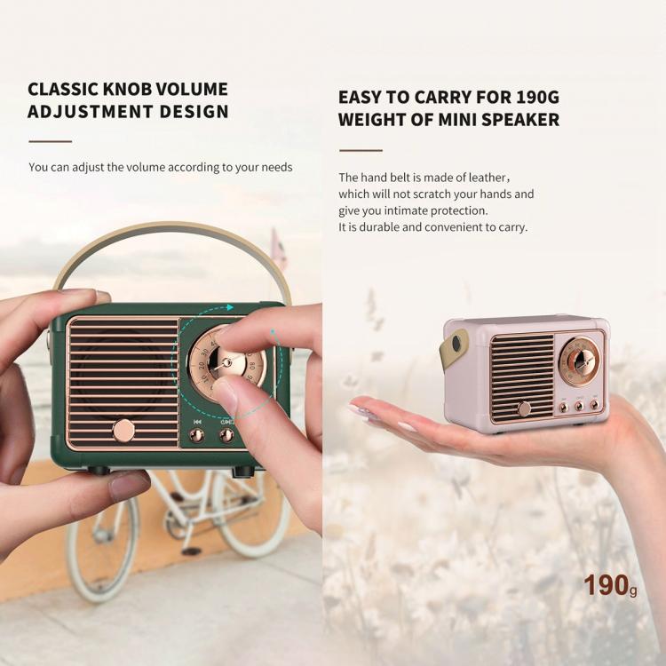 HM11 Retro Bluetooth Mini Wireless Smart Speaker