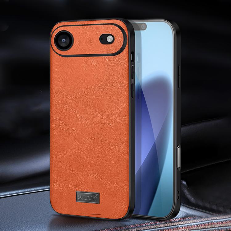 SULADA Shockproof TPU Hybrid Handmade Leather Phone Case