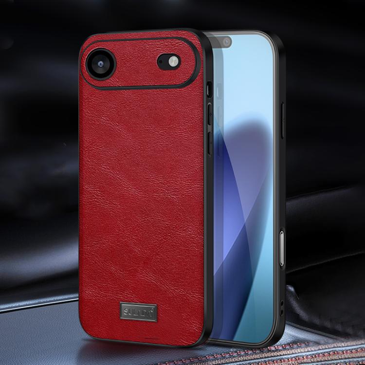 SULADA Shockproof TPU Hybrid Handmade Leather Phone Case