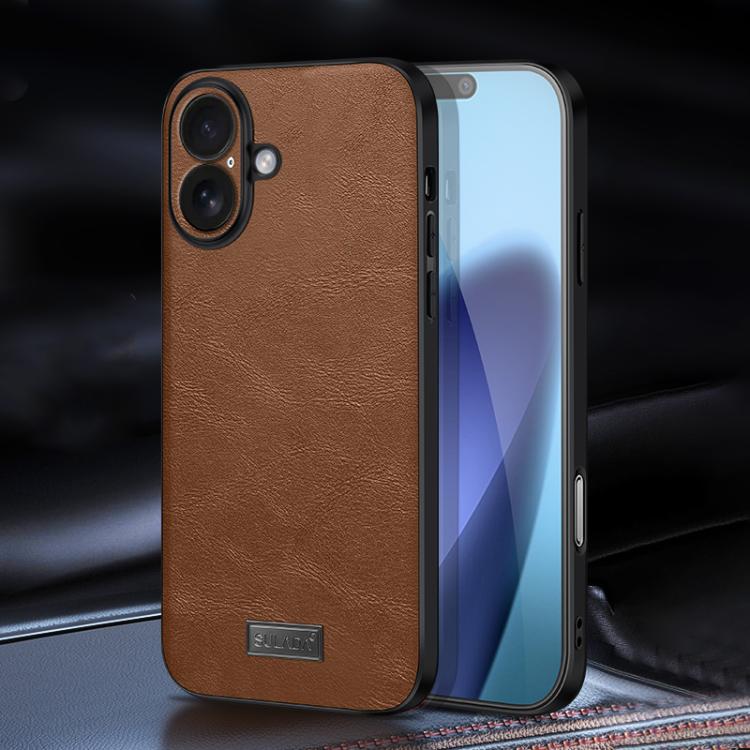 SULADA Shockproof TPU Hybrid Handmade Leather Phone Case