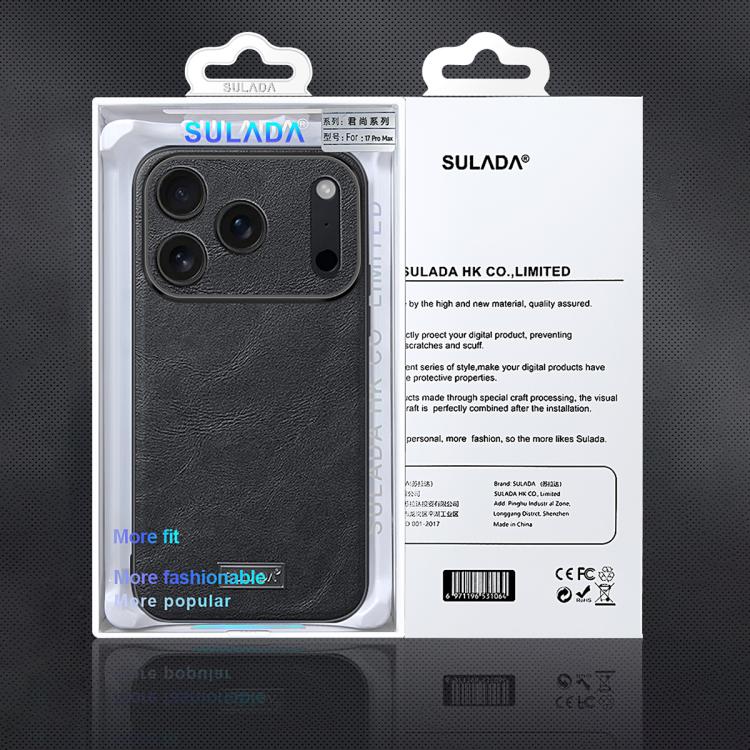 SULADA Shockproof TPU Hybrid Handmade Leather Phone Case