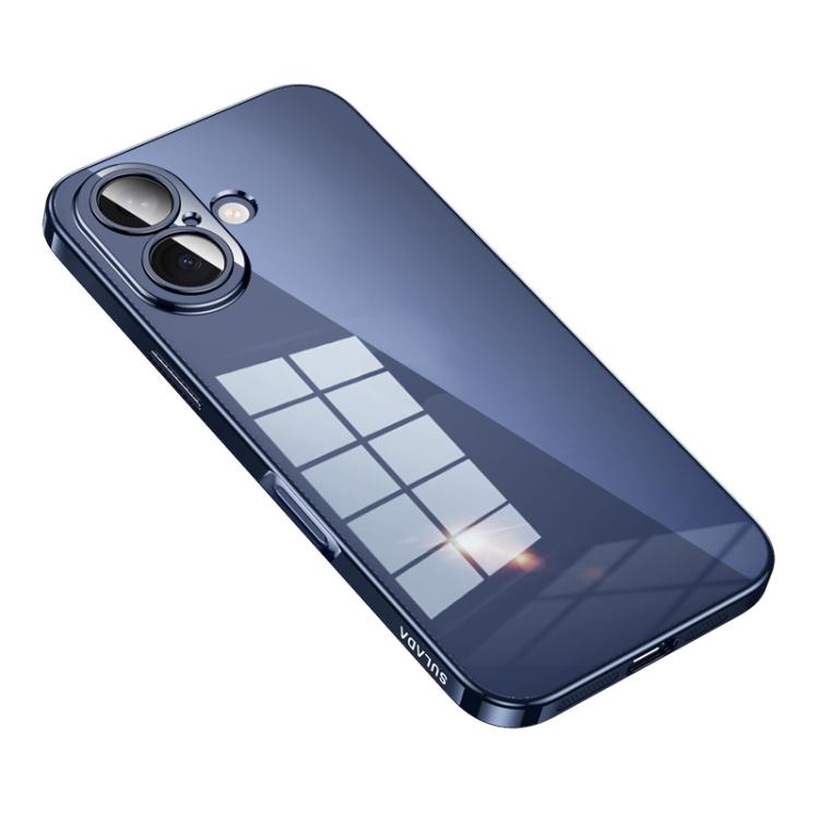 SULADA Shine Through Series Plating TPU Transparent Phone Case