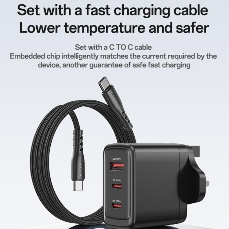 Yesido YC98 65W Three-port Fast Charger