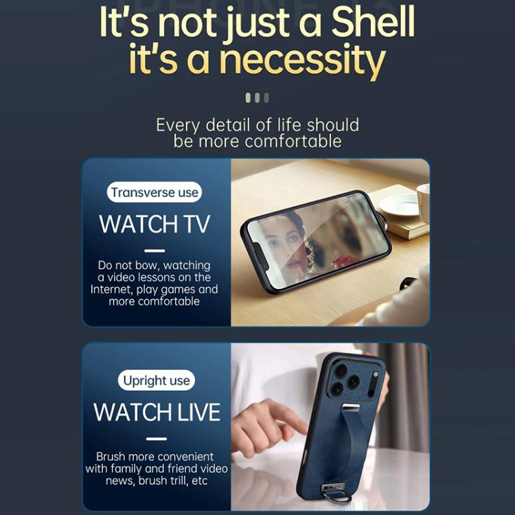 SULADA Tide Cool Series PC Hybrid Leather Texture Skin Feel Phone Case