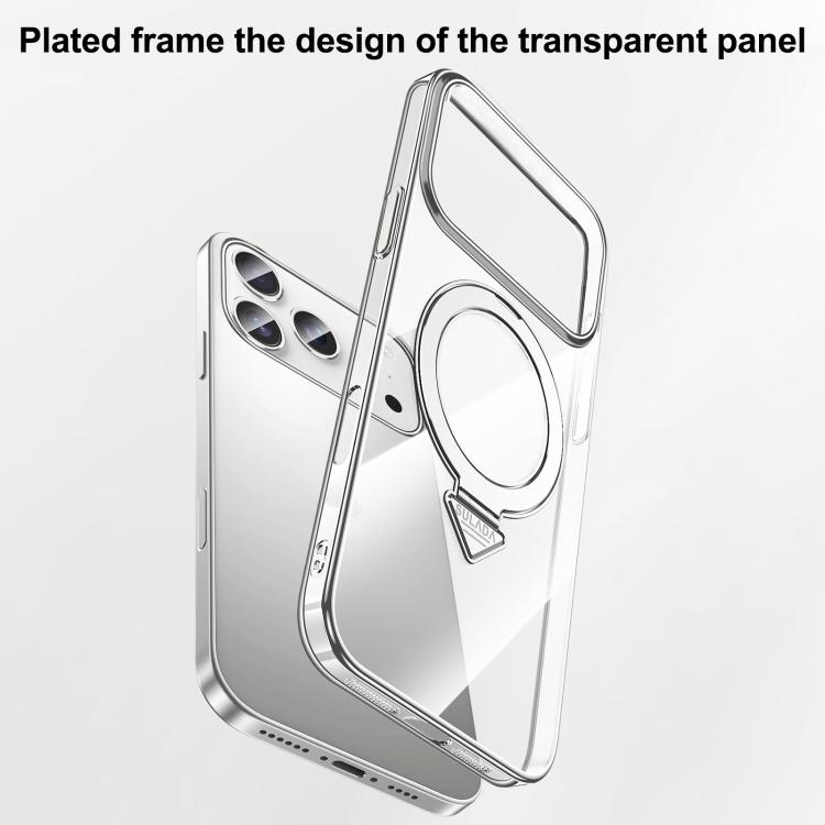 SULADA Electroplated Transparent MagSafe Holder Phone Case