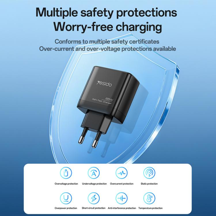 Yesido YC144 65W Three-port Fast Charger