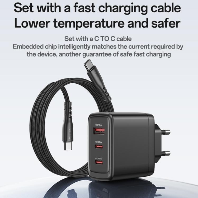 Yesido YC144 65W Three-port Fast Charger