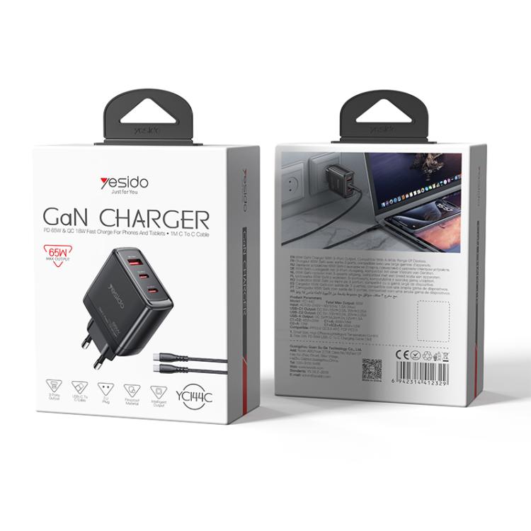 Yesido YC144 65W Three-port Fast Charger
