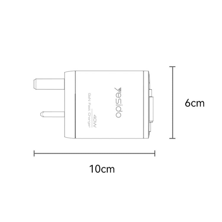Yesido YC145 40W Fast Charger with Telescopic Type-C Cable