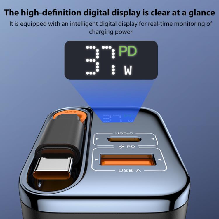 Yesido YC146 67W Fast Charger with Telescopic Type-C Cable