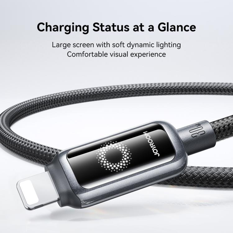 JOYROOM S-A55 StarFlight Series 30W Type-C to 8 Pin Auto Power-Off Fast Charging Data Cable
