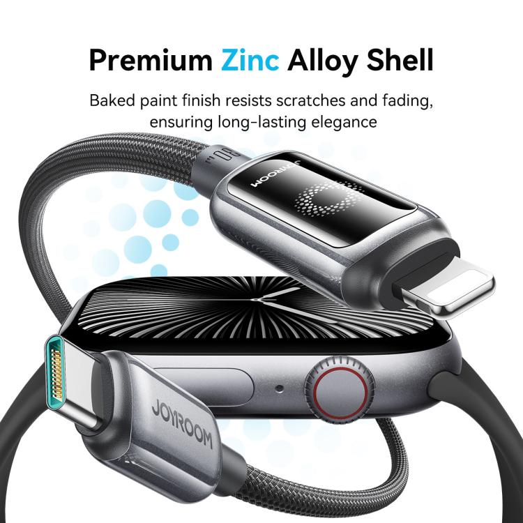 JOYROOM S-A55 StarFlight Series 30W Type-C to 8 Pin Auto Power-Off Fast Charging Data Cable