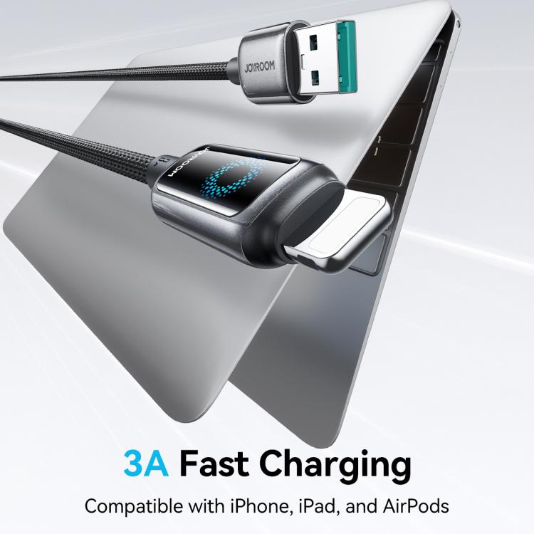 JOYROOM S-A55 StarFlight Series 3A USB to 8 Pin Auto Power-Off Fast Charging Data Cable