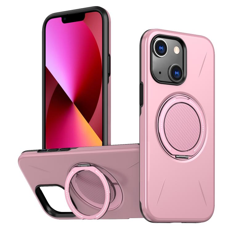 Metal Rotation Holder MagSafe TPU Hybrid PC Phone Case