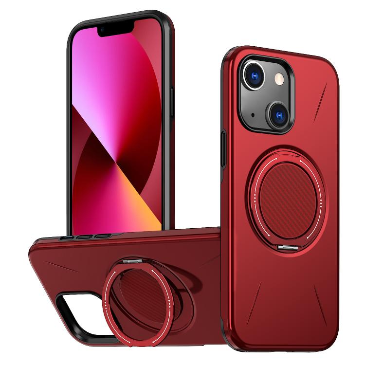 Metal Rotation Holder MagSafe TPU Hybrid PC Phone Case