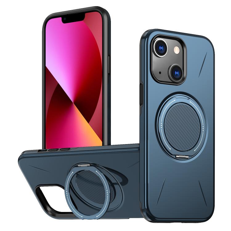 Metal Rotation Holder MagSafe TPU Hybrid PC Phone Case