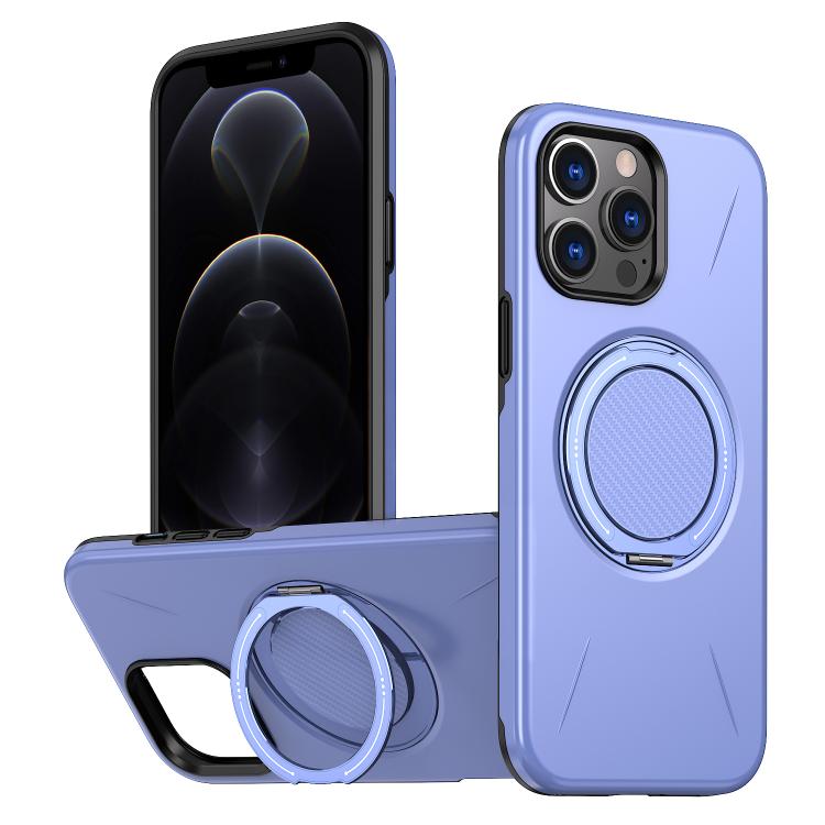 Metal Rotation Holder MagSafe TPU Hybrid PC Phone Case