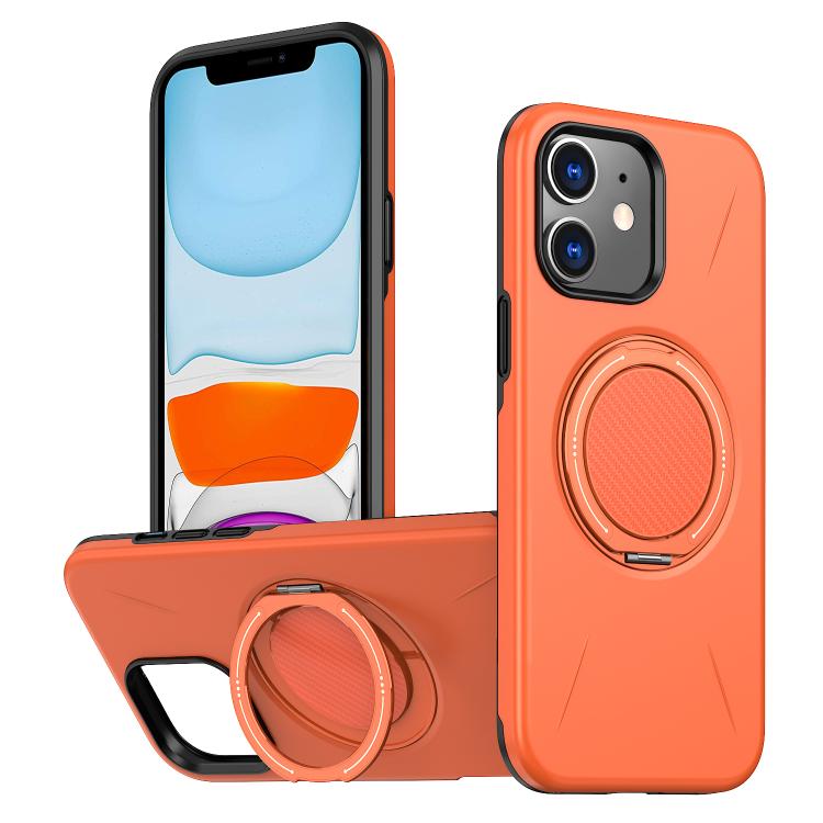 Metal Rotation Holder MagSafe TPU Hybrid PC Phone Case