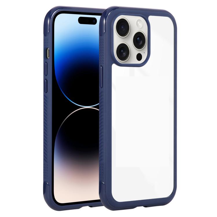 Solid Color Edge Transparency Acrylic TPU Phone Case