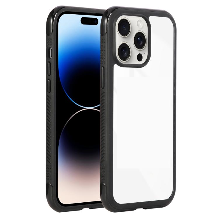 Solid Color Edge Transparency Acrylic TPU Phone Case