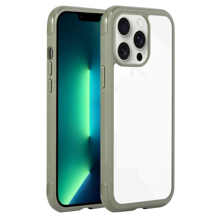 Solid Color Edge Transparency Acrylic TPU Phone Case