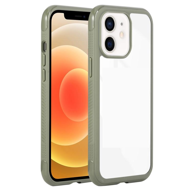 Solid Color Edge Transparency Acrylic TPU Phone Case