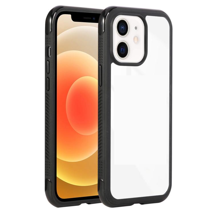Solid Color Edge Transparency Acrylic TPU Phone Case