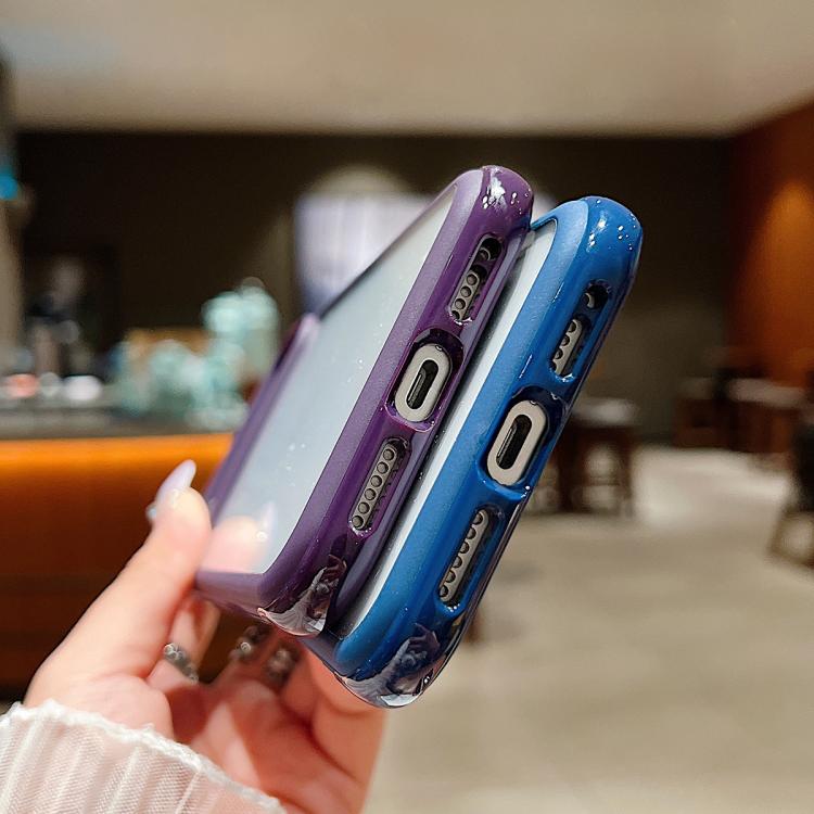 Solid Color Edge Transparency Acrylic TPU Phone Case