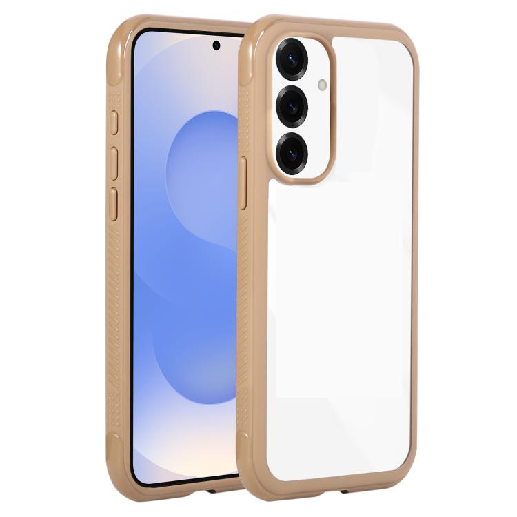 Solid Color Edge Transparency Acrylic TPU Phone Case, For Samsung Galaxy S25 Edge 5G, For Samsung Galaxy S25 / S24 5G, For Samsung Galaxy S25+ / S24+ 5G, For Samsung Galaxy S25 Ultra / S24 Ultra 5G