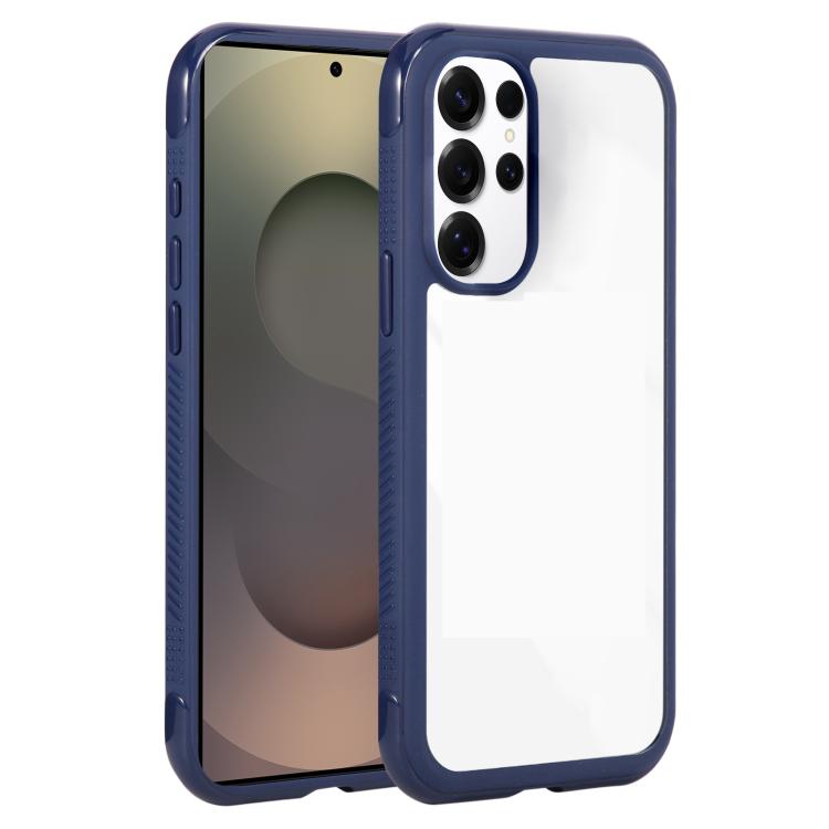 Solid Color Edge Transparency Acrylic TPU Phone Case, For Samsung Galaxy S25 Edge 5G, For Samsung Galaxy S25 / S24 5G, For Samsung Galaxy S25+ / S24+ 5G, For Samsung Galaxy S25 Ultra / S24 Ultra 5G