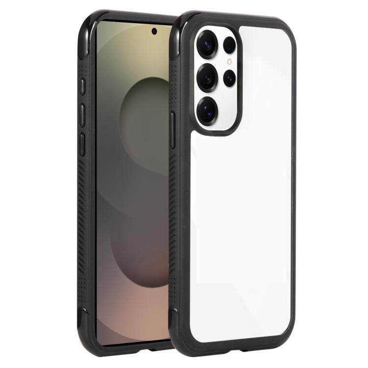 Solid Color Edge Transparency Acrylic TPU Phone Case, For Samsung Galaxy S25 Edge 5G, For Samsung Galaxy S25 / S24 5G, For Samsung Galaxy S25+ / S24+ 5G, For Samsung Galaxy S25 Ultra / S24 Ultra 5G