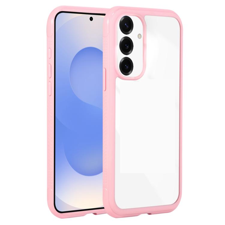 Solid Color Edge Transparency Acrylic TPU Phone Case, For Samsung Galaxy S25 Edge 5G, For Samsung Galaxy S25 / S24 5G, For Samsung Galaxy S25+ / S24+ 5G, For Samsung Galaxy S25 Ultra / S24 Ultra 5G