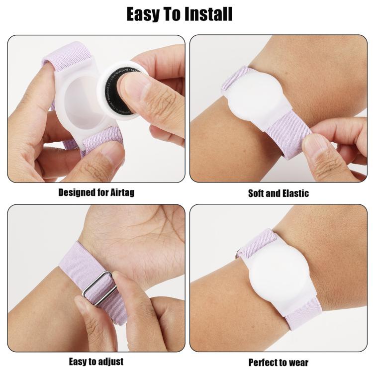 xDfind Adjustable Elastic Nylon Watch Band Style Anti-lost Tracker Protective Cover