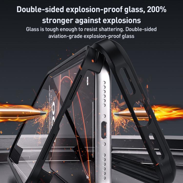Double-sided Plastic Glass Phone Protective Case