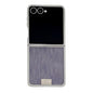 Plating Frame Glitter Paper Nameplate Full Coverage Phone Case, For Samsung Galaxy Z Flip6/7 FE, For Samsung Galaxy Z Flip7 5G, For Samsung Galaxy Z Flip5
