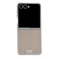 Plating Frame Glitter Paper Nameplate Full Coverage Phone Case, For Samsung Galaxy Z Flip6/7 FE, For Samsung Galaxy Z Flip7 5G, For Samsung Galaxy Z Flip5
