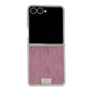 Plating Frame Glitter Paper Nameplate Full Coverage Phone Case, For Samsung Galaxy Z Flip6/7 FE, For Samsung Galaxy Z Flip7 5G, For Samsung Galaxy Z Flip5