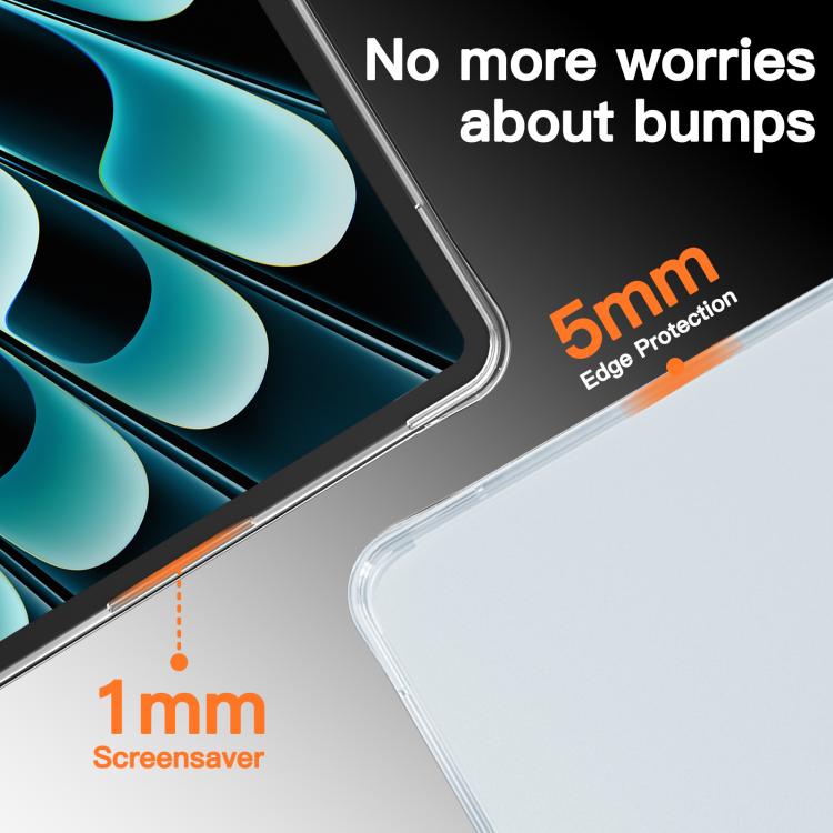 Transparent Scratchproof Laptop PC+TPU Protective Case