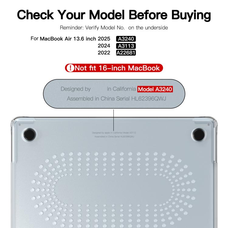 Transparent Scratchproof Laptop PC+TPU Protective Case