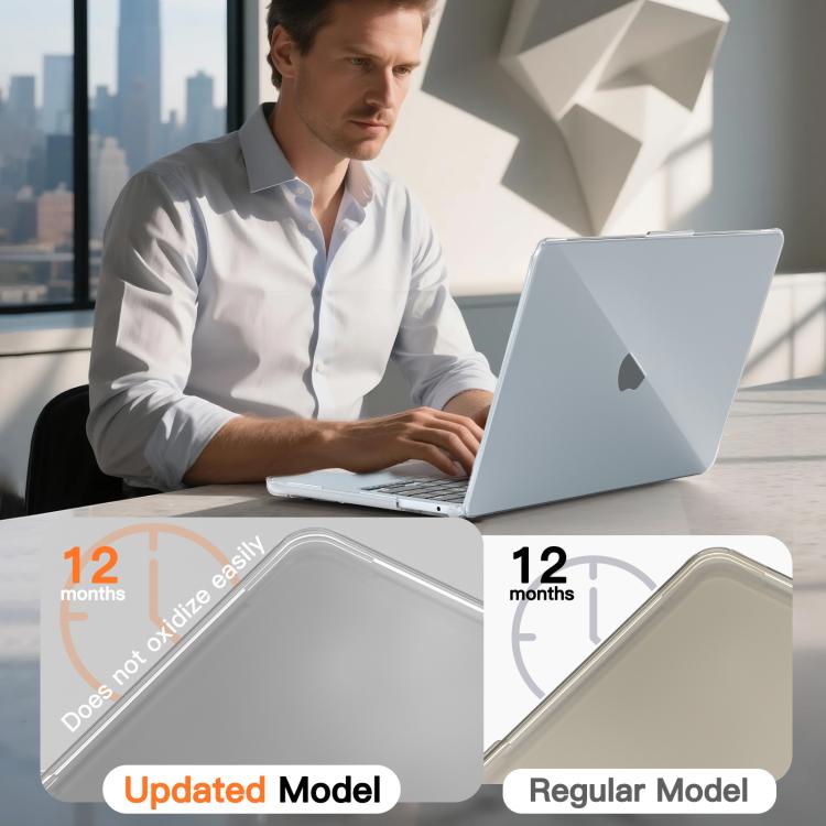 Transparent Scratchproof Laptop PC+TPU Protective Case