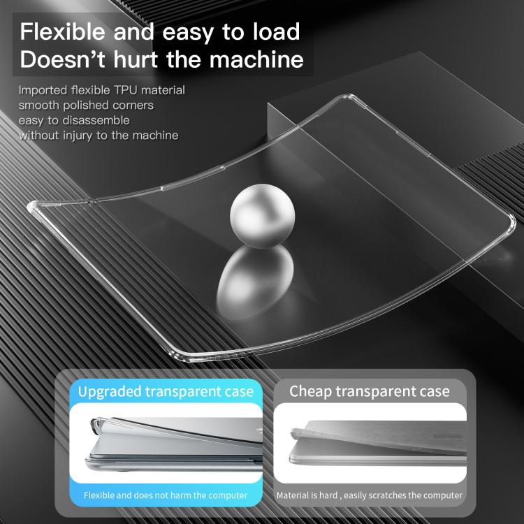 Transparent Scratchproof Laptop PC+TPU Protective Case