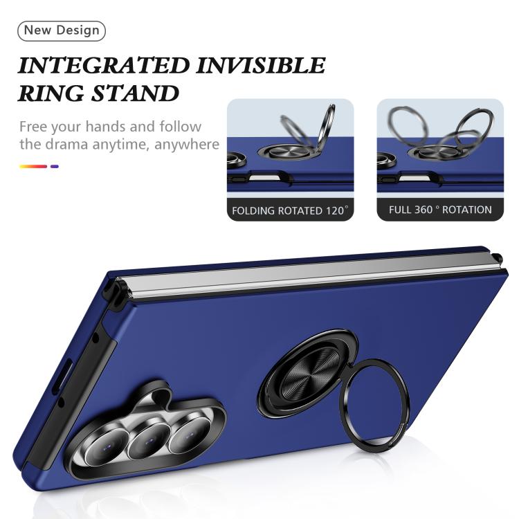 PC + TPU Magnetic Phone Case with Invisible Ring Holder