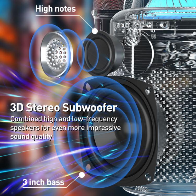 Lebo Y11 Outdoor Portable Wireless Karaoke Dual Microphone Bluetooth Speaker