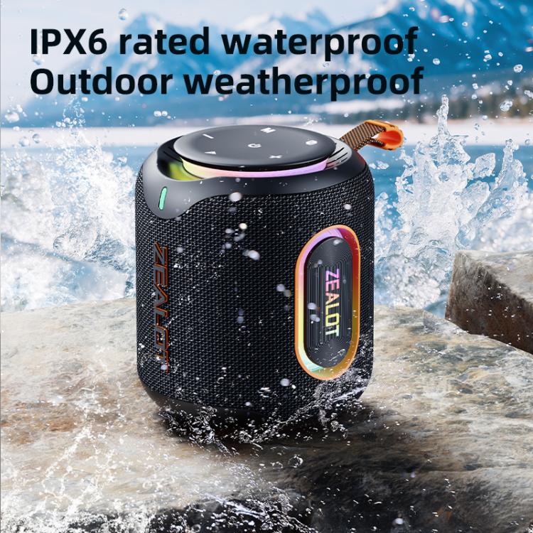 Zealot M1 30W Portable Outdoor IPX6 RGB Stereo Bluetooth Speaker