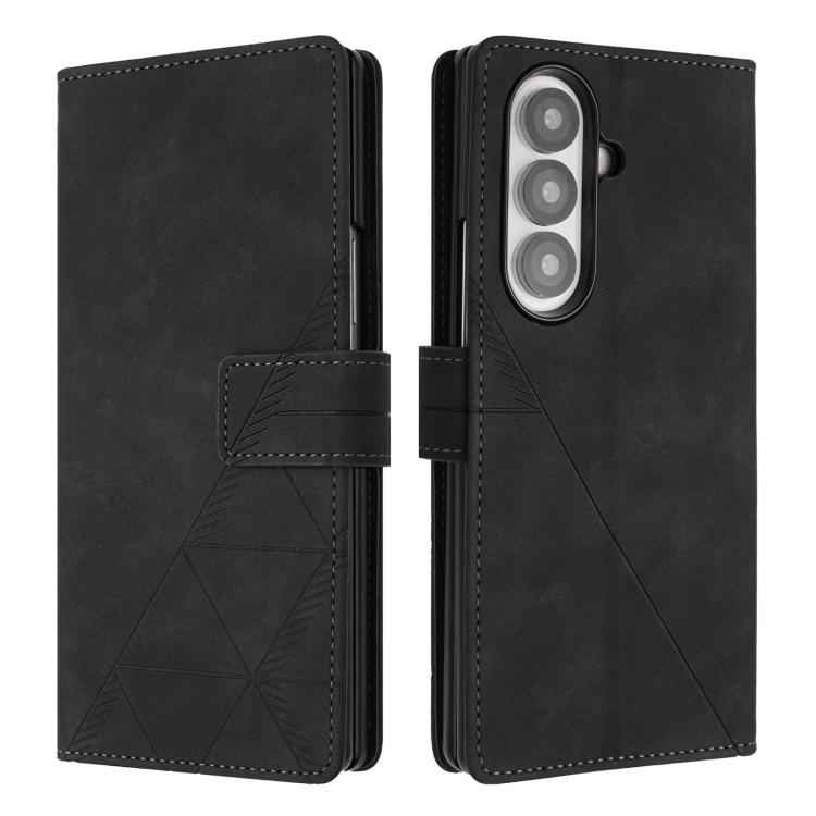 3D Embossed Flip Leather Phone Case, For Samsung Galaxy Z Fold7 5G
