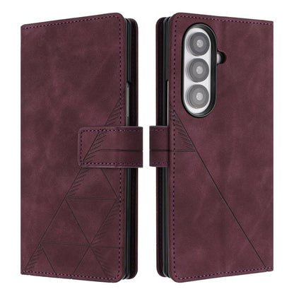 3D Embossed Flip Leather Phone Case, For Samsung Galaxy Z Fold7 5G