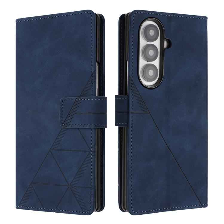 3D Embossed Flip Leather Phone Case, For Samsung Galaxy Z Fold7 5G